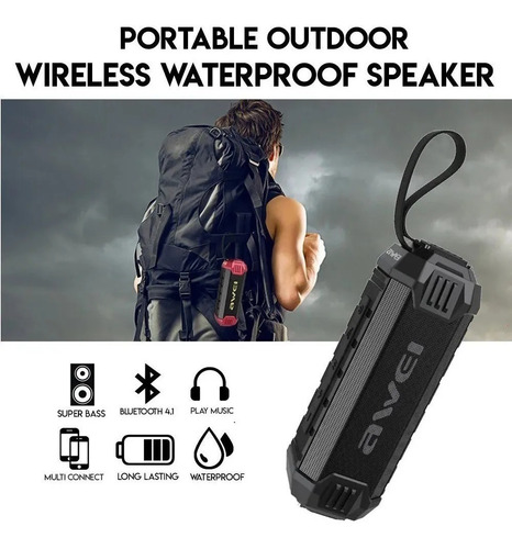 Caixa De Som Bluetooth Y280 12hrs De Musica Awei Original