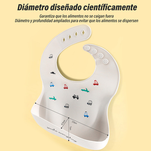 Baberos Para Bebe Ajustable Con Recogedor De Comida