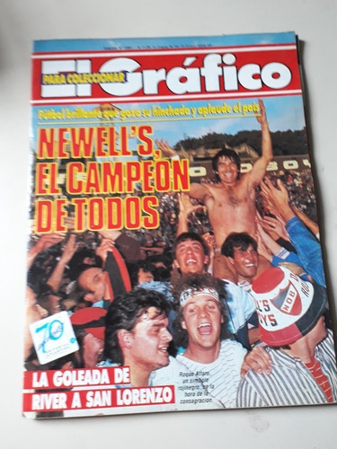 El Grafico 3581. Newells Campeon 1988. 