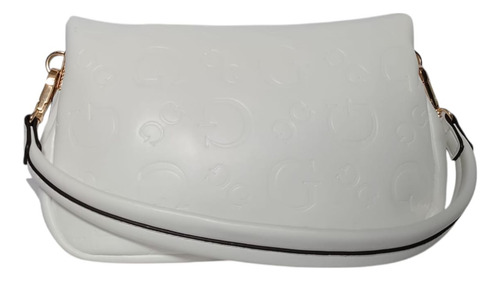 Crossbody Guess Color Blanco Para Mujer Nuevo Y Original Blanco Logo Níquel Blanco