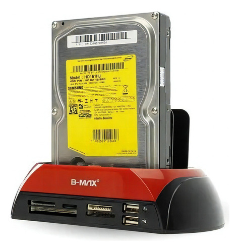 Leitor Usb Hd Externo Sata Ssd Ide Sd Gaveta - Bm753