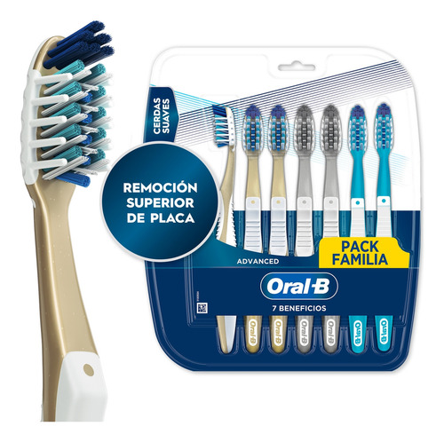Cepillo De Dientes Oral B Pack Familia De 7 Unidades