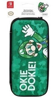 Funda Slim Travel Case Luigi Camo Edition Switch - Sniper