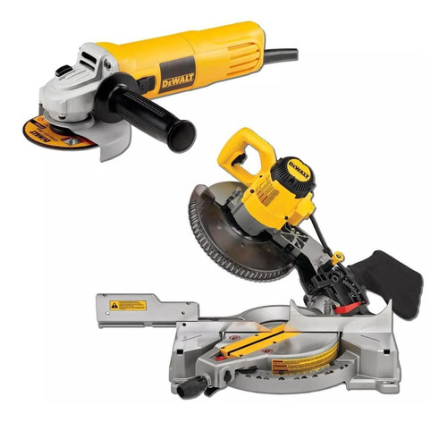 Kit Dewalt Ingleteadora 10  Dws713 + Esmeril 4 1/2  950w Dwe