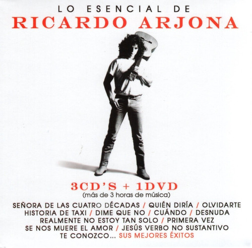 Lo Esencial De Ricardo Arjona Dvd + 3cds Música Nuevo