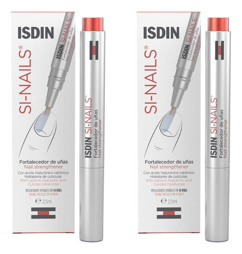 Combo X2 Isdin Si Nails Fortalecedor Uñas 2,5ml