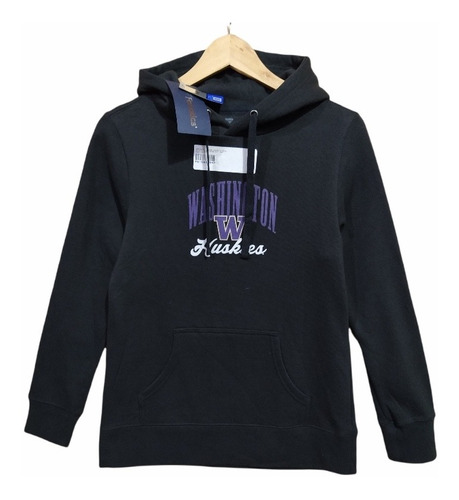 Buzo Hoodie Fanatics Washington Huskies Americano Mujer S