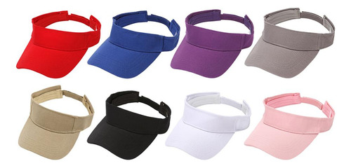 Juego De 2 Gorra Ajustable Con Visera Para El,, Golf, Tenis,