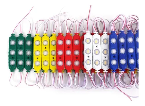 1 Módulo 3 Led Lupa 1.5w Colores Luz Aviso Potencia Unicolor