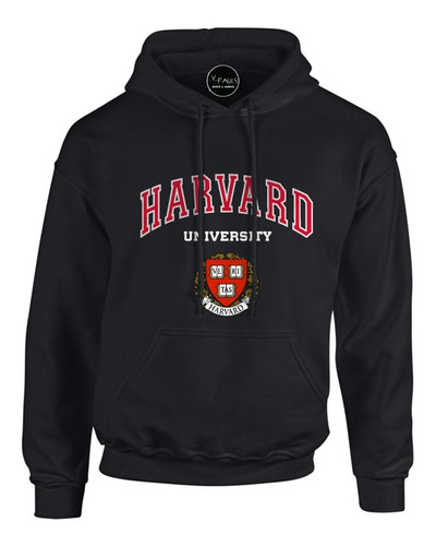 Buzo Hoodie Capota Deportivo Harvard University Usa