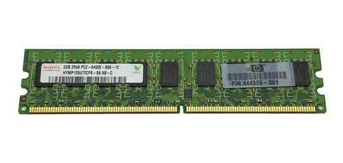 Imagem 1 de 1 de Memoria 2gb Ddr2 Ecc 800mhz Pc2-6400e Hp Pn 444909-061 Ml110