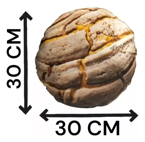 3 Cojines Concha De Chocolate Fresa Vainilla Decorativo
