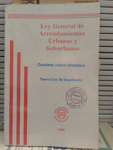 Ley General De Arrendamientos Urbanos Y Suburbanos. 1995