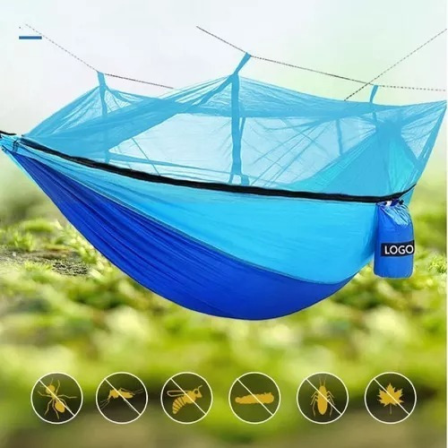 Hamaca Con Toldillo Mosquitera Portatil Para Camping 