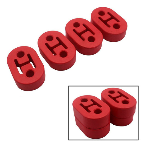 4x Soporte De Montaje De Tubo De Escape De Goma Para