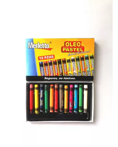 Caja Tizas Colores Merletto 12U - Maxi Palí