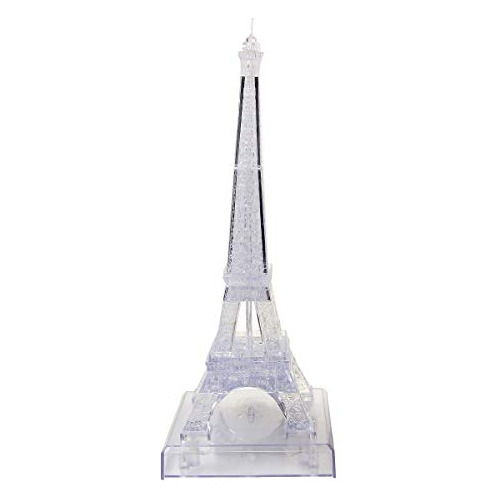 Puzzle 3d Transparente De Torre Eiffel Base Luminosa