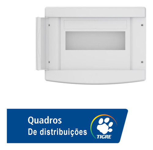 Quadro De Embutir De 6/8 Disjuntores Tigre C/ Barramento