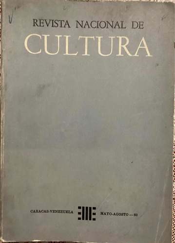 Revista Nacional De Cultura  140-141 Año 1960