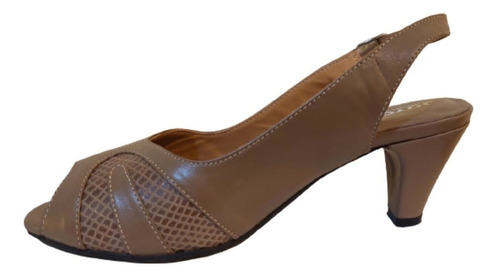 Zapatillas De Piel Joyce Beige