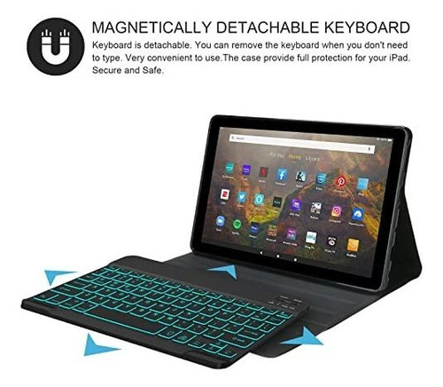 Estuche Para Teclado Tablet Fire Hd Plus ª Generacion