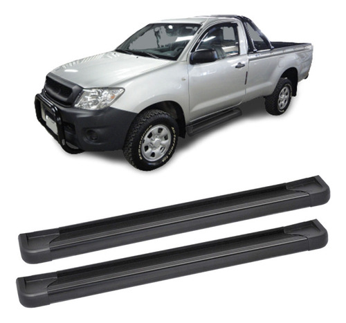 Estribo Hilux 2005 2006 2007 2008 Cabine Simples Preto