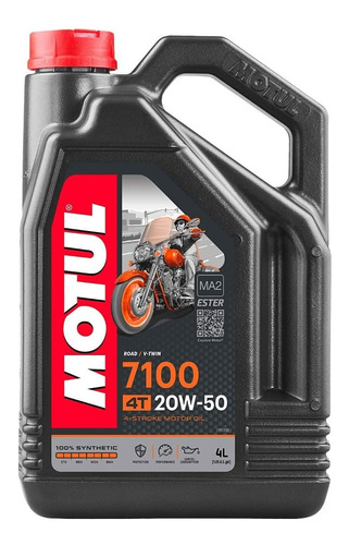 Aceite Motul 7100 Sintetico 4l 20w50 R6r R1 Gsxr Pulsar Cbr