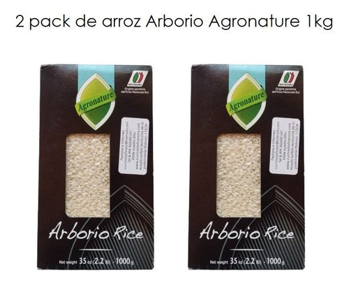 2 Pack Arroz Arborio Agronature 1 Kg