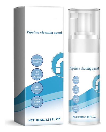 Limpiador En Polvo Para Tuberías De Drenaje, 100 Ml, Resiste