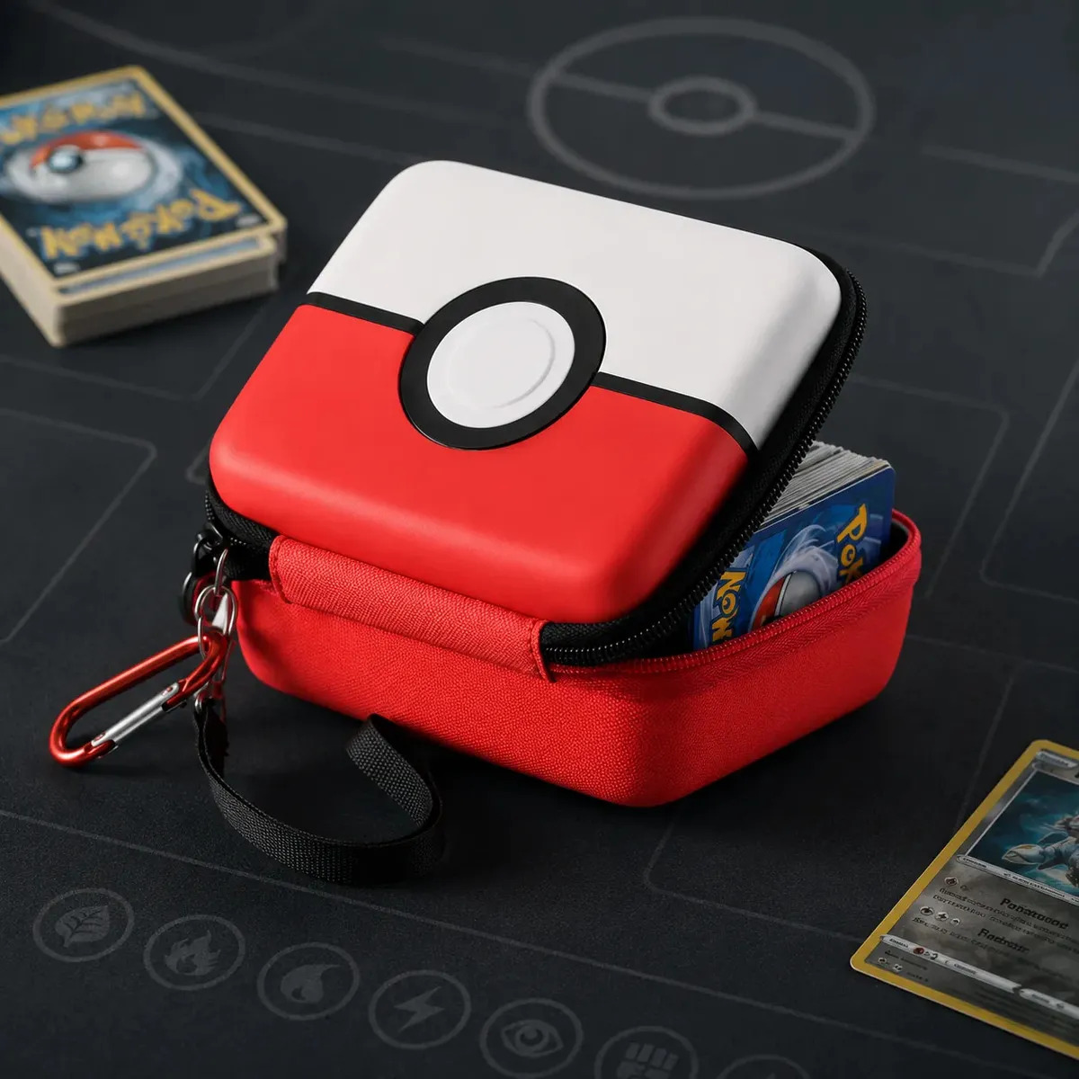 Deck Box Porta 400 Cartas Pokémon Pokébola Estojo Case Cards