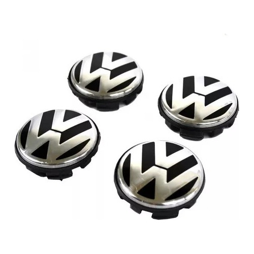 4 Centros De Rin Tapón Vw Grande (65mm)