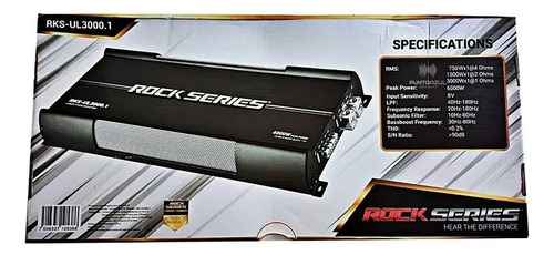 Amplificador Rock Series Rks-ul3000.1 1 Canal Clase D 6000