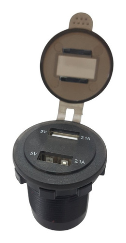 Socket Chasis Cargador 2.0 Dual Usb, 12v Hasta 24v, Carro