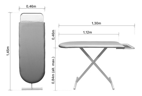 Imagen 3 de 10 de Tabla Planchar Extra Grande Plegable Reforzada - Disentino®