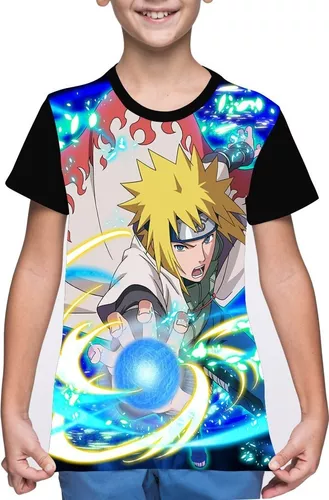 Camiseta/camisa Infantil Pai Do Naruto Minato Rasengan