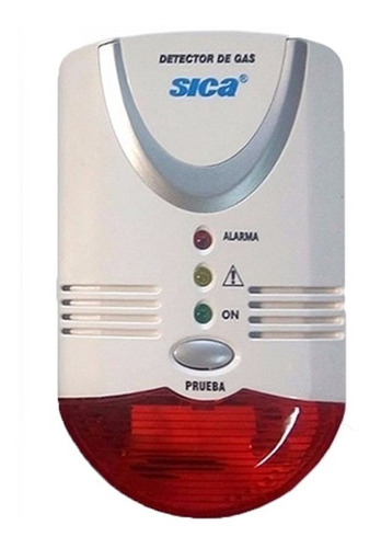 Detector De Gas Natural Envasado 220v Alarma Son Sica 376225