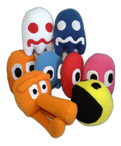 Set Peluches Pac-man, Polar, Artesanales