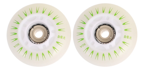 Rodas De Skate De Gelo Green Light 64 Mm Pu Com Decoração In