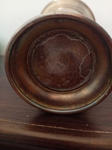 Coctelera Antigua De Metal Con Tapa Original Única,con Sello Metal (Usado)