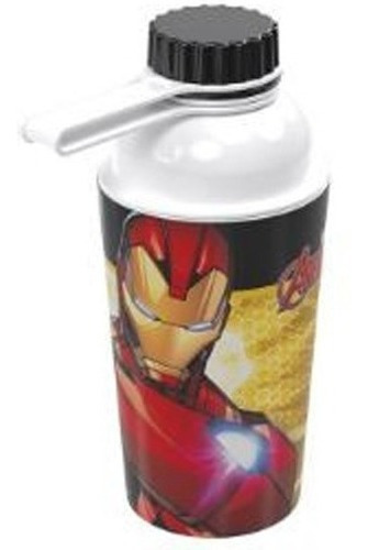 Garrafa Infantil Menino Avengers Vip Homem De Ferro 430 Ml