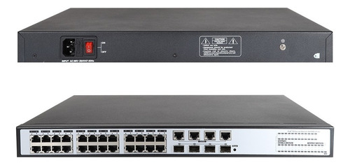 Switch Poe 24 Puertos X-28 Fuente Interna Fibra Óptica