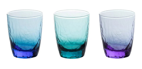 Vaso Da Vinci Bajo 357ml Cristar Vidrio Colores Velas X48 Un