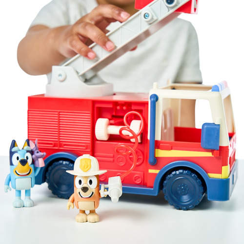 Camion De Bomberos Bluey Con Figuras De Accion Bingo