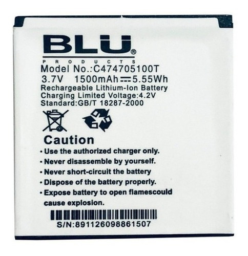 Bateria Blu Dash Jr C474705150t
