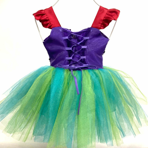 Imagen 2 de 3 de Vestido Ariel Sirenita Talla 2