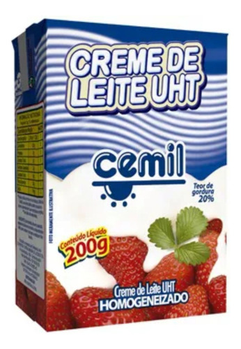 Creme De Leite Uht Cemil 200g
