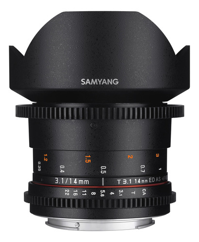 Samyang Syds14 m-c Vdslr Ii Lente Gran Angular 14 mm