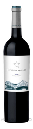 Vino Estrella De Los Andes Malbec X6 Un.