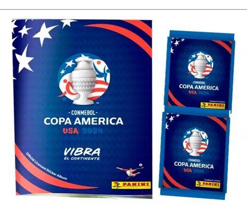 Álbum Copa America 2024 + 5 Sobres. Panini.