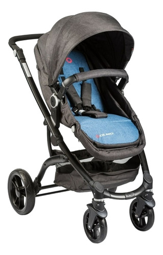 Cochecito de paseo Olmo AO100 azul con chasis color black